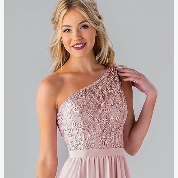 NWT Women’s plum formal one shoulder dress - Picture 4 of 9